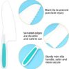 defutay Kids Knife Set, 3PC Nylon Kitchen Baking Knife Set BPA-Free Kids' Knives - Firm Grip, Serrated Edges - Kids Safe Cooking Knives For Real Cooking & Cutting Fruit, Bread, Lettuce (Multicolor 1) - Image 3