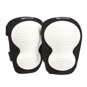 AmazonCommercial Non-marring Knee Pads, 9.5in, white, 1 pair