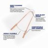 100% Pure Copper Tongue Scraper for Adults - Natural Tongue Cleaner with Firm Grip & Travel Case - Ayurvedic Tongue Scraper for Dental Health and Fresh Breath - by Pure Earth Essentials (1 Piece/Pack) - Image 4