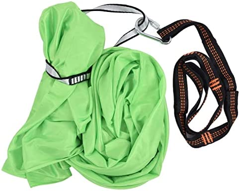 Luroze Aerial Yoga Hammock, High Strength Nylon Breathable Training Hammock Soft and Comfortable Relieve Pain Pilates Silk Swing Set for Yoga, Swing, Fitness(Green) - Image 8