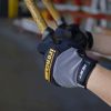 Ironclad Heavy Utility Work Gloves HUG, High Abrasion Resistance, Performance Fit, Durable, Machine Washable, Black & Grey Large - Image 4