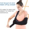 VELPEAU Arm Sling Shoulder Immobilizer - Rotator Cuff Support Brace - Comfortable Medical Sling for Shoulder Injury, Left and Right Arm, Men and Women, for Broken, Dislocated, Fracture, Strain (Medium) - Image 2