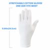 24 pcs (12 Pairs) White Cotton Gloves for Dry Hands, SPA Gloves Inspection Gloves Coin/Jewelry. - Image 5