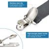 alpsnow Bed Sheet Straps, Easy to Install Bed Sheet Clips, Fitted Sheet Clips Sheet Straps Gray 4 Pcs - Image 2