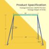 VIVOHOME Metal Frame Full Steel Swing Stand, Hold up to 440 lbs, Saucer Swing NOT Included - Image 5