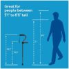 Carex Stand Assist Walking Cane - Includes Secondary Flip Down Handle for Added Support - Uplift Cane and Walking Stick for Seniors, Elderly, Disabled - Image 8