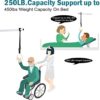 Free Standing Trapeze Bar fo Bed Mobility, Support up to 450lb Overhead Bed Trapeze for Elderly, Floor Stand Patient Aid Handicap Trapeze Bar - Image 2