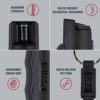SABRE Pepper Spray, Maximum Police Strength OC Spray, Quick Release Keychain for Easy Carry and Fast Access, Finger Grip for More Accurate and Faster Aim, 25 Bursts, Secure and Easy to Use Safety - Image 2