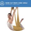 aum active Aerial Yoga Hammock Kit Set - Durable Aerial Silk with Replacement Fabric, Extension Straps, Carabiners, and Pose Guide - Aerial Silks for Home, Antigravity Yoga, Inversion Exercises, Yoga - Image 5