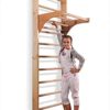 CleverWood Wooden Swedish Ladder, Stall Bars Set for Physical Therapy & Gymnastics - Image 2