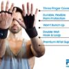 Weightlifting Hand Grips, Workout Gloves w. Wrist Wraps and Leather Grip, Non-Slip Protection, Suits Men & Women - Image 3