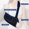 KKOOMI Arm Sling for Shoulder Injury Rotator Cuff Torn Wrist and Elbow Surgery Adjustable Padded Elbow Dislocation and Sprain Brace Shoulder Immobilizer for men&women Arm Support Straps for Left&Right (L/XL) - Image 5