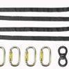 runner deer Complete Lyra Aerial Hoop Kit -Aerial Rings Equipment,Include a Stainless Steel Lyra (32mm Tube Dia) &Carabiners&Swivel& 3ft Spanset - Image 2