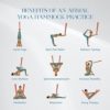 aum active Aerial Yoga Hammock 5.5 Yards - Durable Aerial Silk with Extension Straps, Carabiners, Ceiling Mounts, and Pose Guide - Ariel Silks for Home, Complete Yoga Hammock Kit for All Levels - Image 4