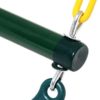 17.6" Monkey Bars for Kids Swing Set Accessories Outdoor - Trapeze Swing Bar for Playground Accessories with 48" Coated Chains 2 Snap Hooks - Hanging bar for Kids Jungle Gym Accessories (Green) - Image 3