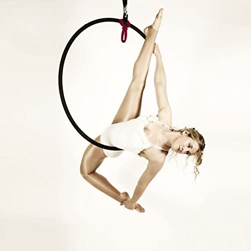 runner deer Lyra/Aerial Hoop Hand Loop Strap for Aerial Acrobatics, Strength Training (Red) - Image 2