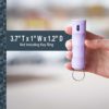 SABRE Pepper Spray with Flip Top, Maximum Police Strength OC Spray, Key Ring for Easy Carry and Fast Access, Finger Grip for More Accurate and Faster Aim, 25 Bursts, Secure and Easy to Use Safety - Image 4