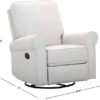 Amazon Brand – Ravenna Home Swivel Glider Recliner Chair, 35"W, Cream - Image 6