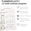 The Weightlifting Gym Buddy Journal by Habit Nest. 12-Week Personal Trainer & Progress Tracker. Fitness Planner / Workout Book that tells you exactly what to do and how to track progress. Provides 65 completely guided workouts, # of sets to do for each exercise, # reps to aim for, and provides a place to track all progress. Get weekly pro-tips, challenges & an exercise form index. #1 Workout Journal/Workout Planner for Women & Men. Workout Log Book / Fitness Journal / Workout Notebook. - Image 4