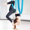 SKYPHAROS 5.5 Yards Aerial Silks Yoga Swing Set - Aerial Yoga Hammock Kit Anti-Gravity Flying for Fitness, Low/Non Stretch Nylon Tricot Fabric Hardware Included for Dance - Image 6