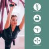 aum active Yoga Swing Set - Aerial Yoga Swing with Extension Straps, Carabiners, and Pose Guide - Aerial Yoga Hammock Inversion Tool - Yoga Swing for Indoor and Outdoor Use - Image 5