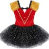Moggemol Kids Girls Ringmaster Circus Show Tassel Bowknot Tutu Dress with Steampunk Hat Festival Dancewear - Image 3