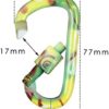 DYZD Gear Aluminum Alloy D Shape Buckles D Ring Keychains Screw Locking Spring Clip Hook Keyring Clip Hook - Image 4