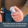 SABRE Pepper Gel with Flip Top, Maximum Strength OC Spray, Snap Clip for Easy Carry and Fast Access, Finger Grip for More Accurate and Faster Aim, 25 Bursts, UV Marking Dye, Easy to Use Safety - Image 7