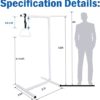Free Standing Trapeze Bar fo Bed Mobility, Support up to 450lb Overhead Bed Trapeze for Elderly, Floor Stand Patient Aid Handicap Trapeze Bar - Image 8