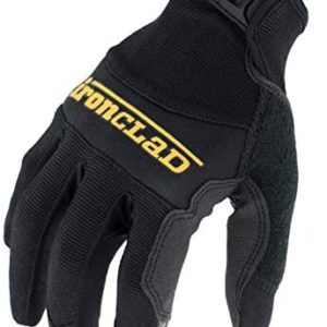 Ironclad Box Handler Work Gloves BHG, Extreme Grip, Performance Fit, Durable, Machine Washable, (1 Pair), Medium - BHG-03-M , Black