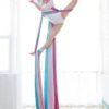 F.Life Aerial Silks 13 Yards Hardware Kit Medium Stretch for Acrobatics Silk | Aerial Yoga |Aerial Dance - Swivel 360 Spin Equipment Height Adjustment Strap, Portable Storage - Image 3