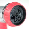 Chapin 4610 Professional Heavy Duty Galvanized Steel 7-way Spray Nozzle With Ergonomic Rubber Grip, Black/Red - Image 2