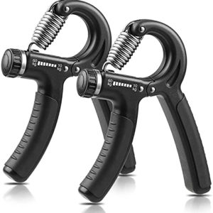 NIYIKOW 2 Pack Grip Strength Trainer, Hand Grip Strengthener, Adjustable Resistance 22-132Lbs (10-60kg), Non-Slip Gripper, Perfect for Musicians Athletes and Hand Rehabilitation Exercising