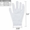 Cotton Gloves for Dry Hand, Overnight Moisturizing Gloves for Eczema, 10 Pairs White Medium Reusable Nighttime Sleeping Gloves, Jewelry Inspection Work Gloves for Men and Women - Image 6