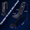 FLYBIRD Weight Bench, Adjustable Strength Training Bench for Full Body Workout with Fast Folding-New Version - Image 5