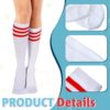 6 Pairs Roller Skate Socks Knee Socks Skating Athletic Sport Socks Striped Tube Sock for Men Women Girls Youth - Image 3