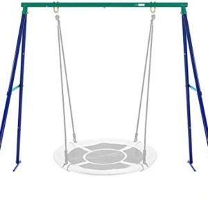 VIVOHOME Metal Frame Full Steel Swing Stand, Hold up to 440 lbs, Saucer Swing NOT Included