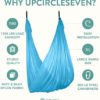 UpCircleSeven Aerial Yoga Hammock - Aerial Silk Swing Kit - Ceiling Mount Accessories & eBook - Sensory Swing - Antigravity Ceiling Hanging Yoga Sling - Inversion Hammock for Beginners & Advanced - Image 2