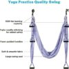 Gonex Aerial Yoga Swing Set, Yoga Hammock Sling Kit Fitness Inversion Swing Ceiling Hanging with Extension Straps and Instruction for Beginners Adults and Kids - Image 3