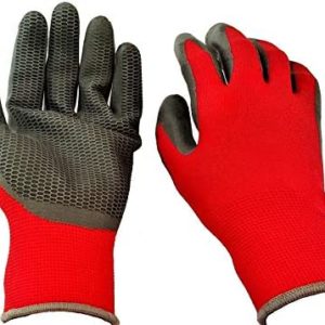 Firm Grip Tough Work Gloves Honeycomb Latex Coated, Large, 3-Pack