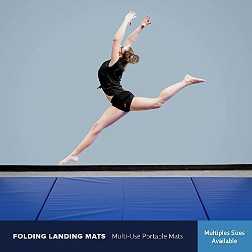 IncStores IncStores 4 Inch Thick Folding Landing Mat | Vinyl-Wrapped Foam Gymnastics Mat - Image 2