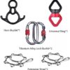 EUPEFIST 11 Yards Aerial Silks Equipment, Durable and Low-Stretch Fabric Aerial Dance Flying Swing All Hardware Included for Acrobatic Dance Air Yoga,A - Image 3