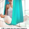 Ableme Aerial Yoga Silks 9 Yards Hammock Kit (Low-Medium Stretch) for Aerial Dance, Flying Yoga, Yoga Starter Kit with Hardware Set - Swing for All Levels, Suit for 8-13 ft Ceiling Height - Image 5