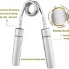 Longang Hand Grip Strengthener Adjustable Resistance 50-150 LBS Grip Strength Trainer, Hand Gripper Finger Strengthener, Workout Squeezer Wrist Forearm Muscle Exerciser Metal Training Equipment - Image 2