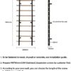 DHT Wood Stall Bar, Swedish Ladder Suspension Trainer with 9 Strategic Rods, for Home, Gym, School and Clinics - Image 4