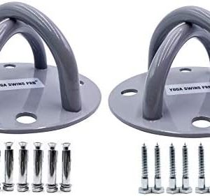 YOGA SWING PRO Pack of 2 Ceiling Hooks Heavy Duty - Strong & Durable Heavy Duty Ceiling Hooks Hanger Hook and Anchor Set for Indoor Swing Ceiling