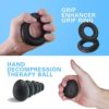 Hesbilr Hand Grip Strengthener Workout Kit (5 pack) Forearm Grip Adjustable Resistance Hand Gripper, Finger Exerciser, Finger Stretcher, Grip Ring and Stress Reduction Grip Ball for Forearm Strengthener - Image 5