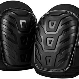 Professional Knee Pads for Work - Heavy Duty Foam Padding Gel Construction Knee Pads with Strong Double Straps – Comfortable Knee Protection for Indoor and Outdoor Use (Knee High)