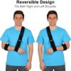 SupreGear Arm Sling, Adjustable Lightweight Comfortable Shoulder Immobilizer Arm Sling Breathable Medical Shoulder Support for Injured Arm Hand Elbow, 71 inch / 180cm (Black) - Image 4