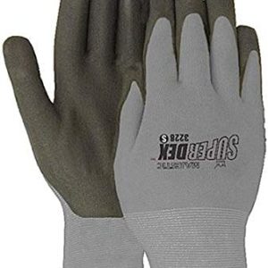 Majestic SuperDex Work Gloves MicroFoam Nitrile Coated Firm Grip on Palm, Nylon Shell, Dark Gray, X-Large, Pack of 12